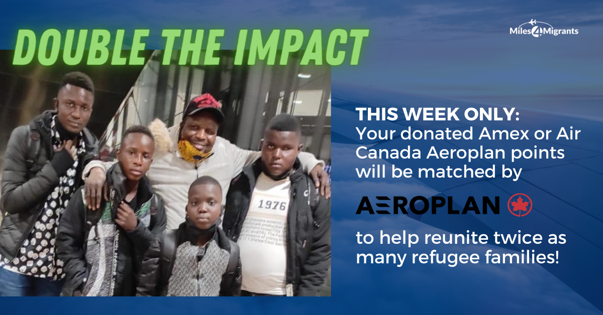 This Week Only: Double Your Impact with Aeroplan Donation Matching